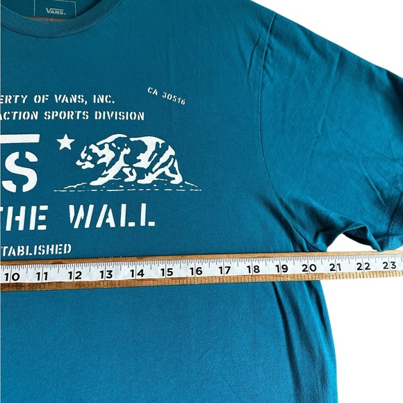 Vans Blue Graphic T-Shirt for Men Short Sleeve T-SHIRT SZ LARGE - Picture 4 of 11